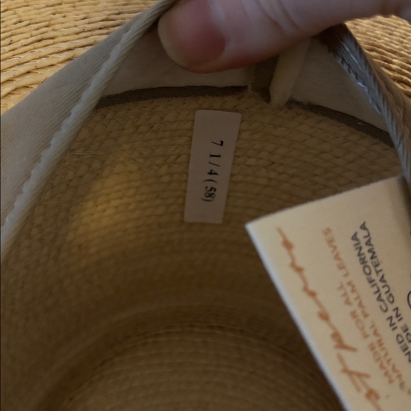 West Perro DESERT SUN HAT - NATURAL GUATEMALAN PALM - Picture 7 of 7